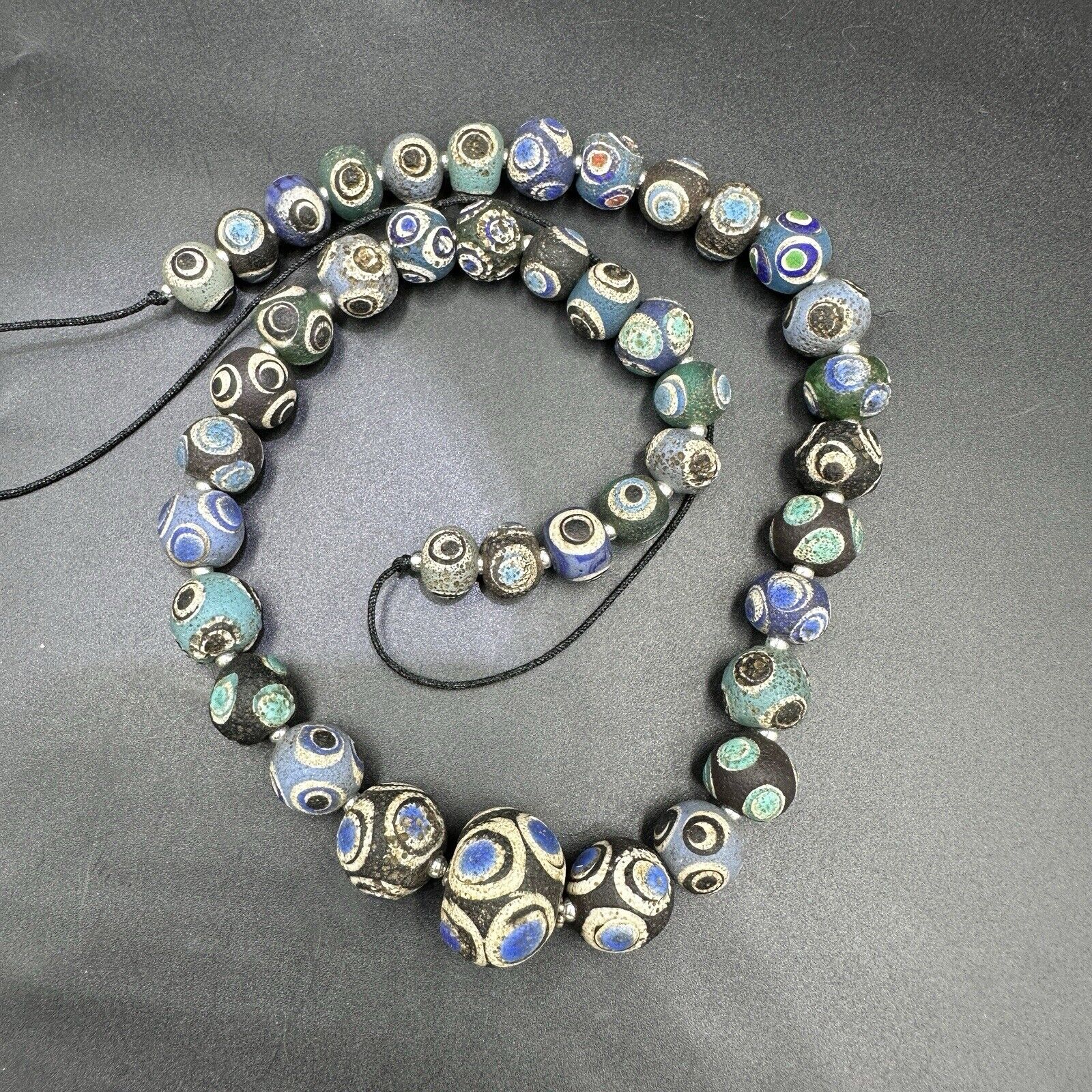 ancient roman high qaulity gabri beads neklace