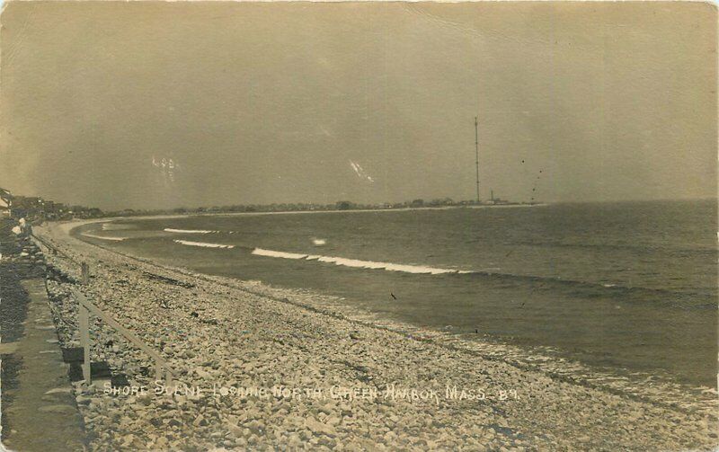 Green Harbor Massachusetts Shore Scene C-1910 RPPC Photo Postcard 21-8055