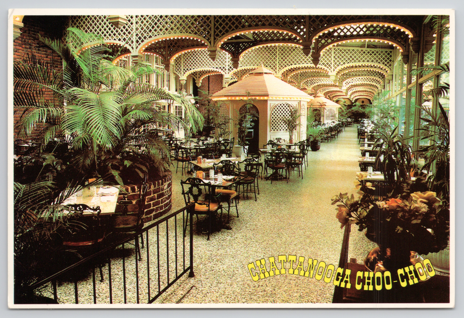 Tennessee Chattanooga Choo Choo Palm Terrace Continental Chrome Vintage Postcard