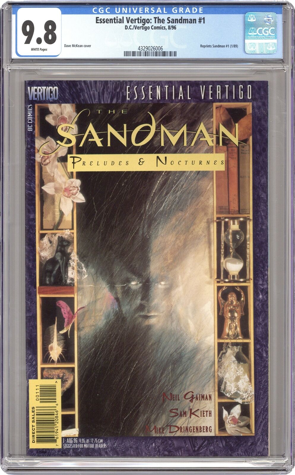 Essential Vertigo Sandman #1 CGC 9.8 1996 4329026006
