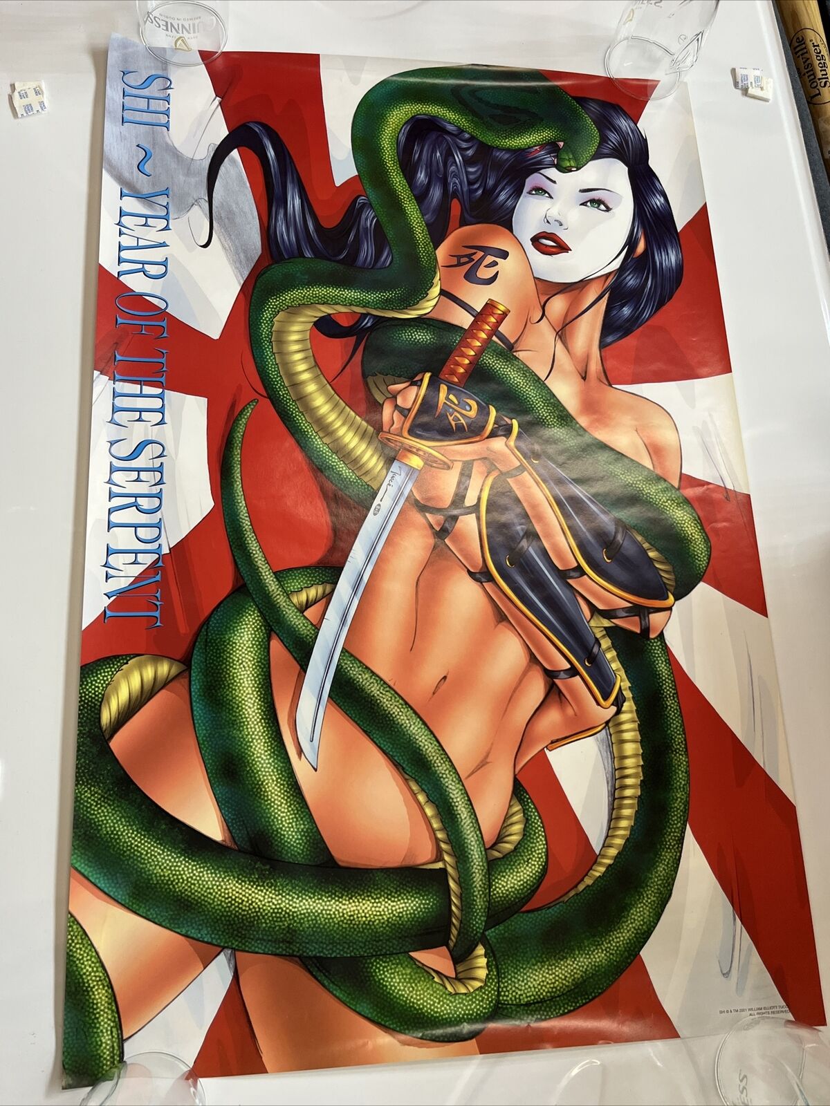 VINTAGE SHI YEAR OF THE SERPENT Cover Art, 1996  Poster Tucci 22\