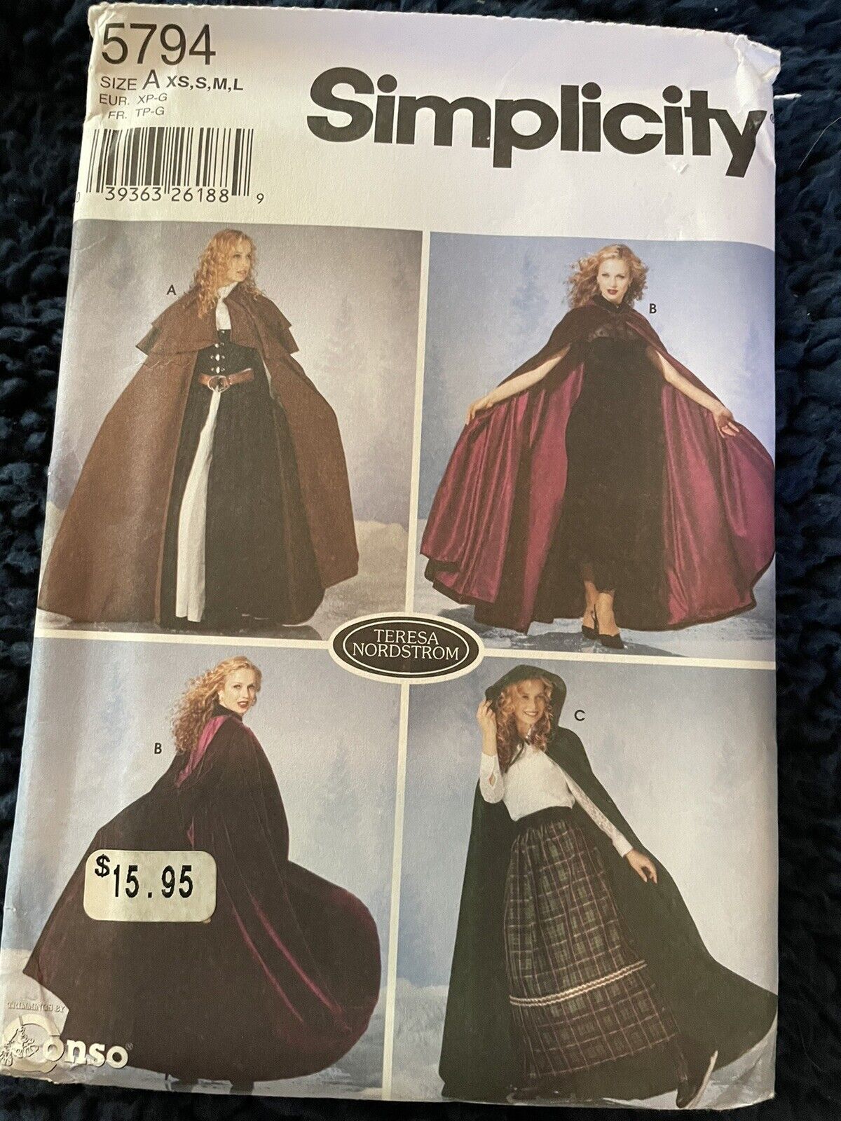 Costume Cape Sewing Pattern New