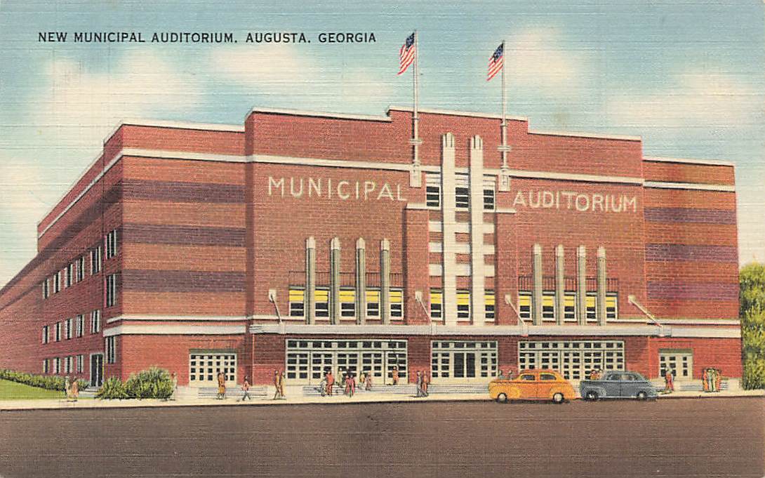 c1930s-40s New Municipal Auditorium Augusta GA P406