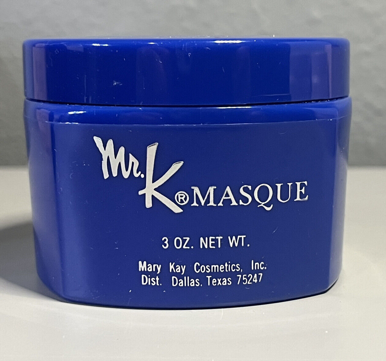 Vtg 1970's Container Mary Kay Cosmetics Mr. K Masque Mask 3oz Collectible Bottle