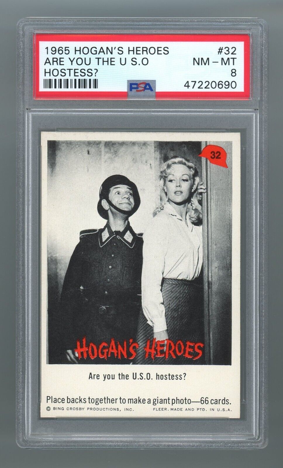 1965 Hogan's Heroes #32 Are You the U.S.O. Hostess PSA 8 NM-MT #47220697
