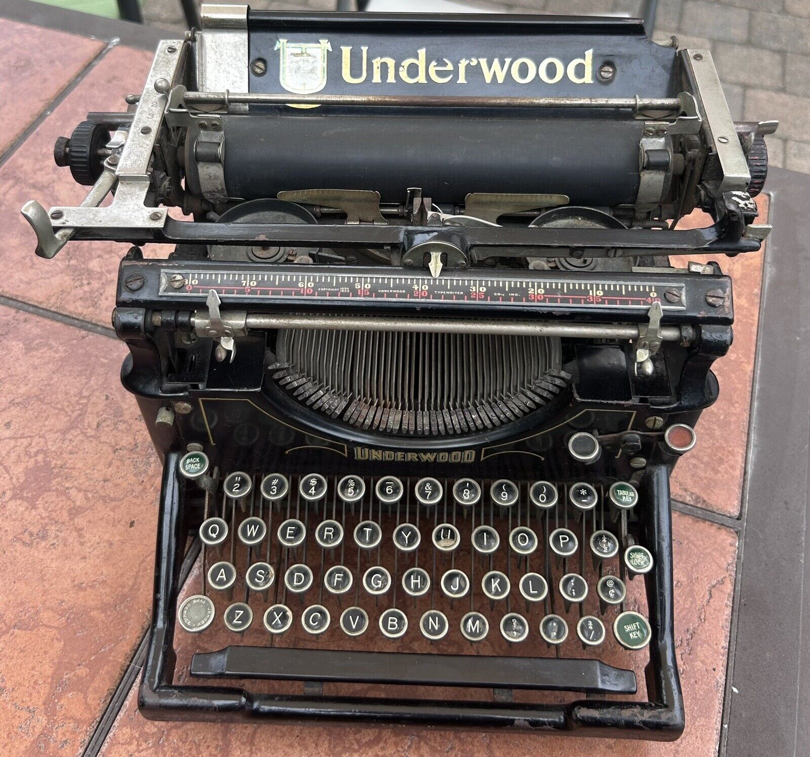 Antique 1920’s Underwood  Standard Typewriter #771665