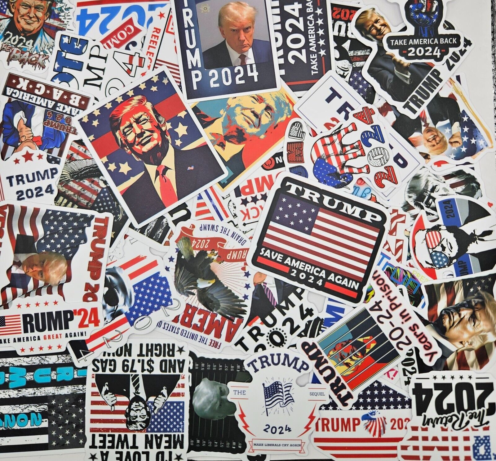 50 PCS Donald Trump President Campaign Stickers Car Bumper Republican Party USA