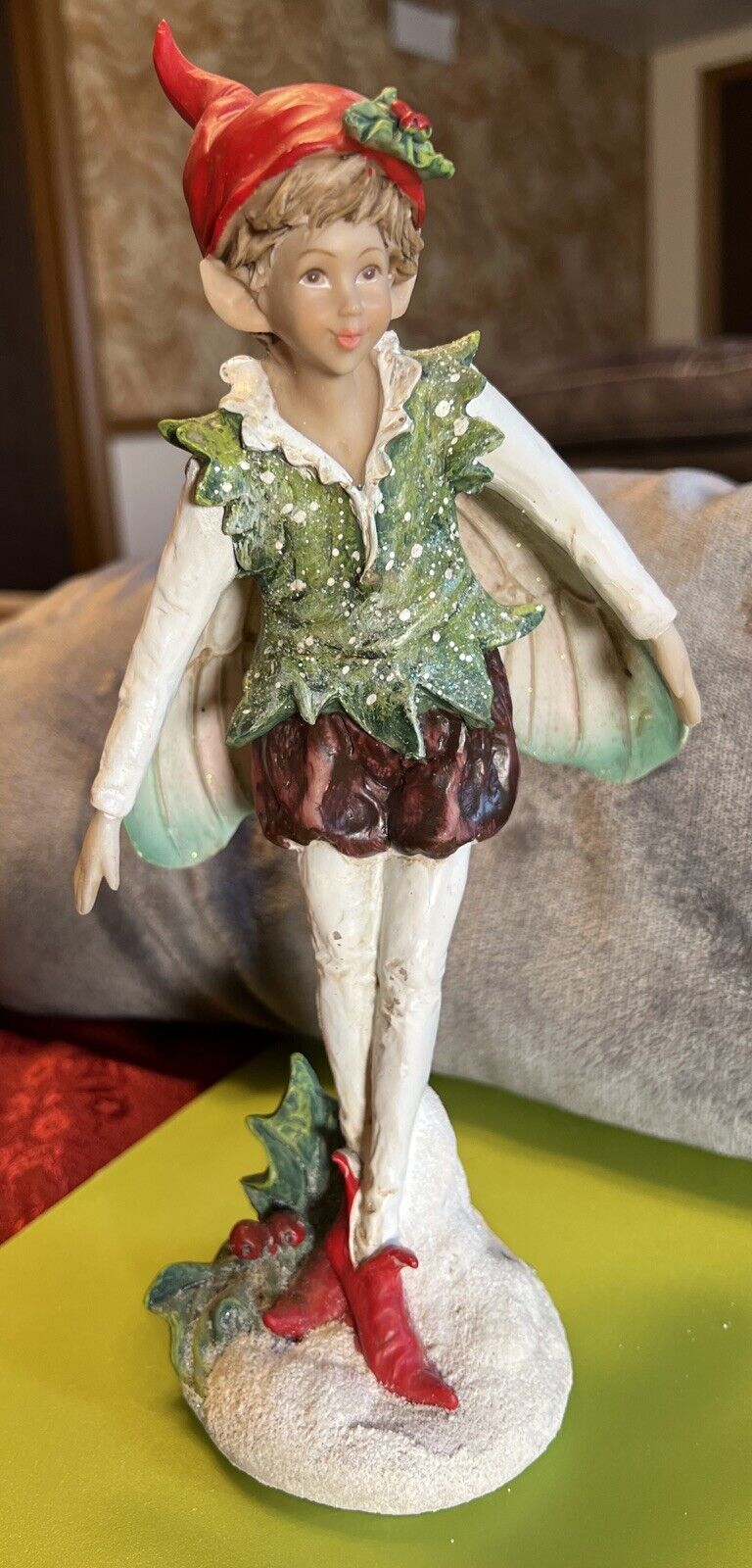 Mark Roberts Christmas Elf Figurine Garden Flower Fairy