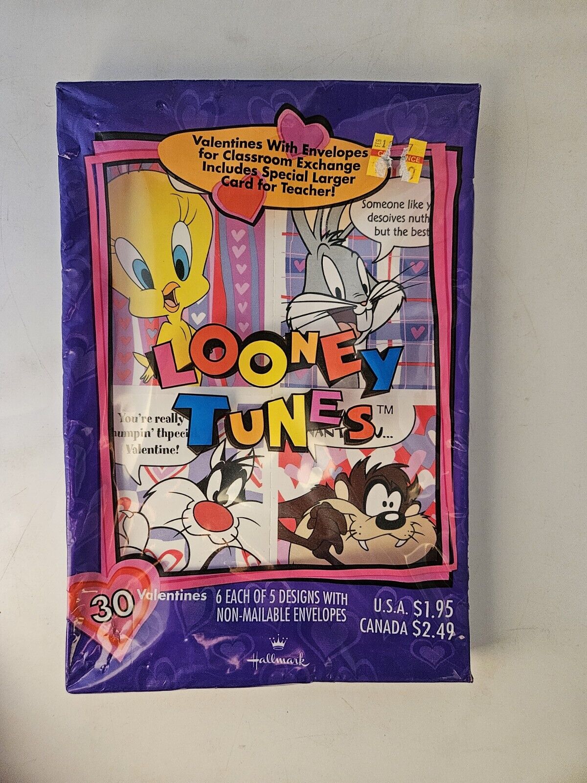 Vintage Looney Tunes Valentine\'s Cards Brand New Sealed