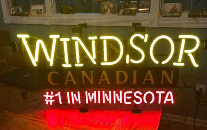 Windsor Canadian #1 In Minnesota MN Neon Light Sign 24\