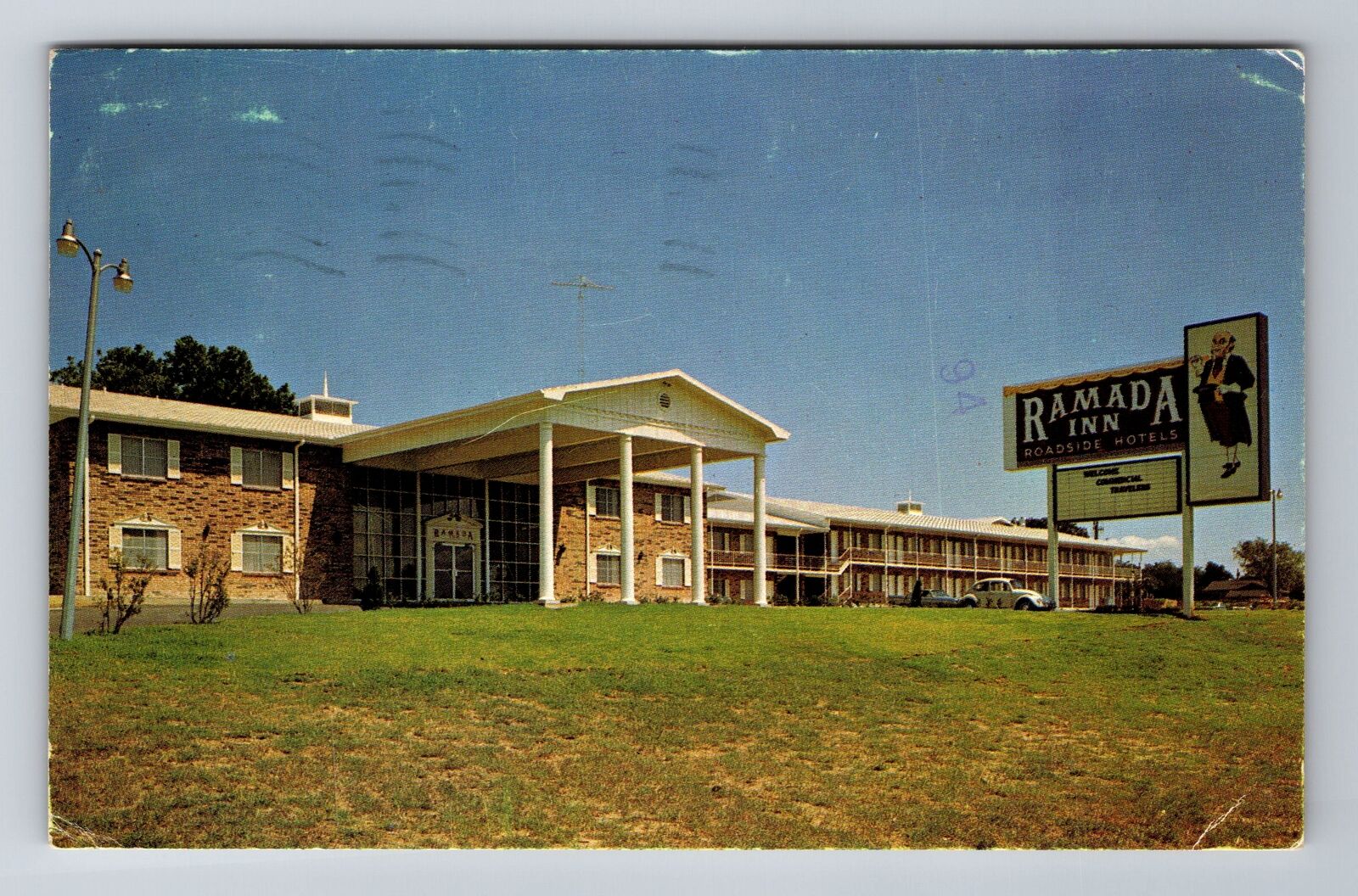 Sherman TX-Texas, the Ramada Inn, Advertising, c1972 Vintage Souvenir Postcard