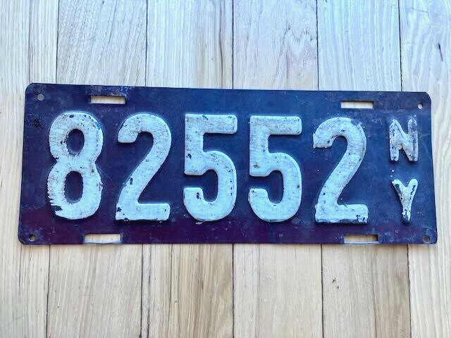 1911 New York License Plate