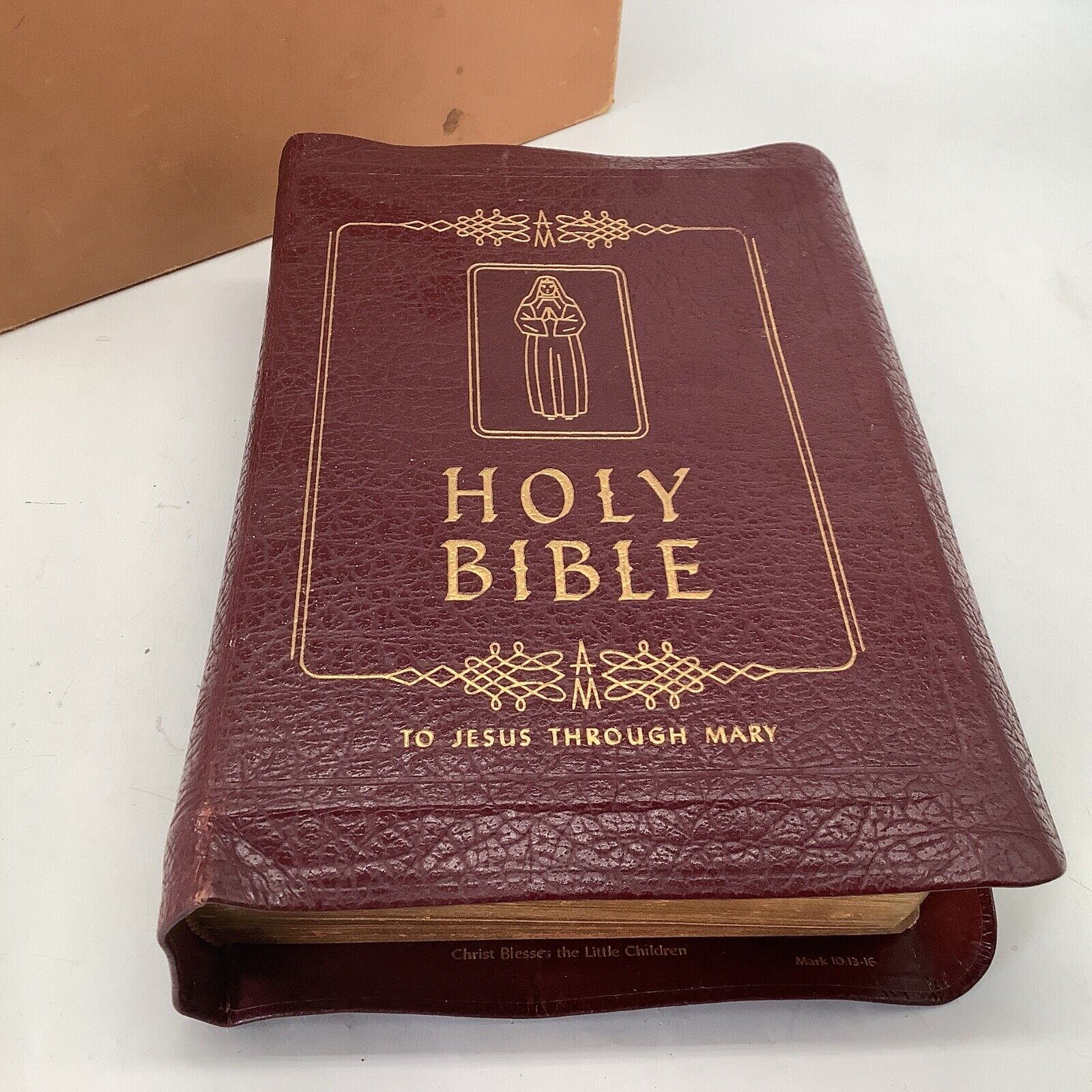 1953 Holy Bible To Jesus Through Mary The Marian Bible Family Rosary Edition