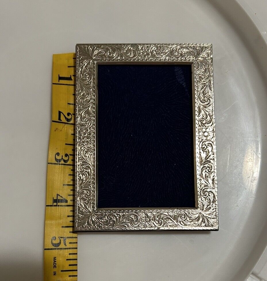 VINTAGE MID CENTURY STERLING SILVER marked 800/ 80% Silver PHOTO FRAME 