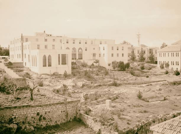 Beirut, Junior Girls\' College, residence bldg from north & N.E. 19- Old Photo 1