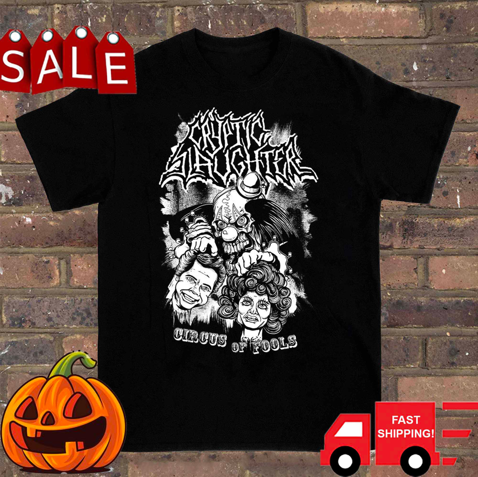 Hello Halloween Cryptic Slaughter Band Shirt Mens Black Unisex S-5XL LE424