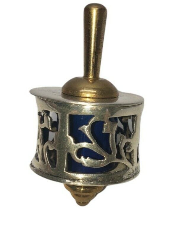 Vintage Sterling Silver Jewish Judaica Hanukkah Dreidel Miniature