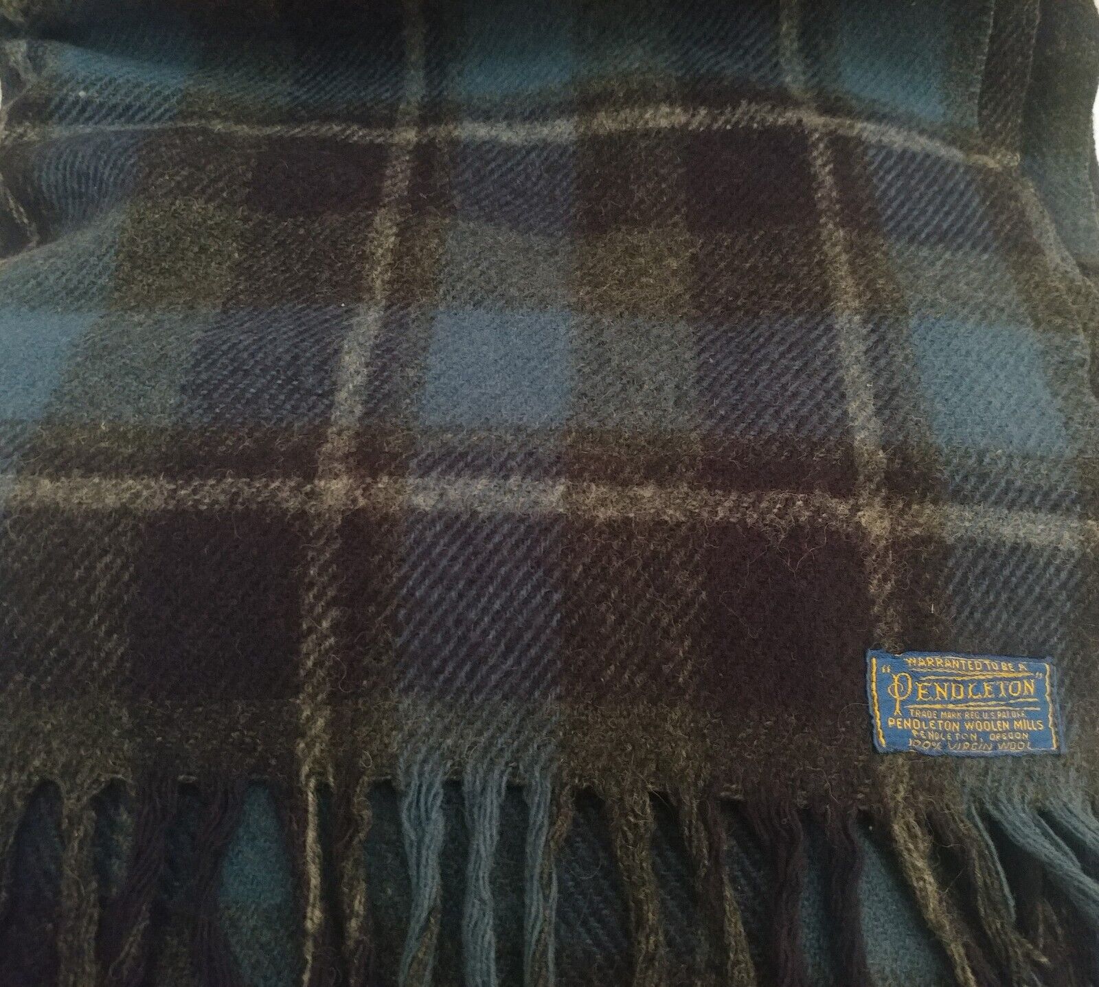 Pendleton Throw Blanket 100% Virgin Wool 66×52