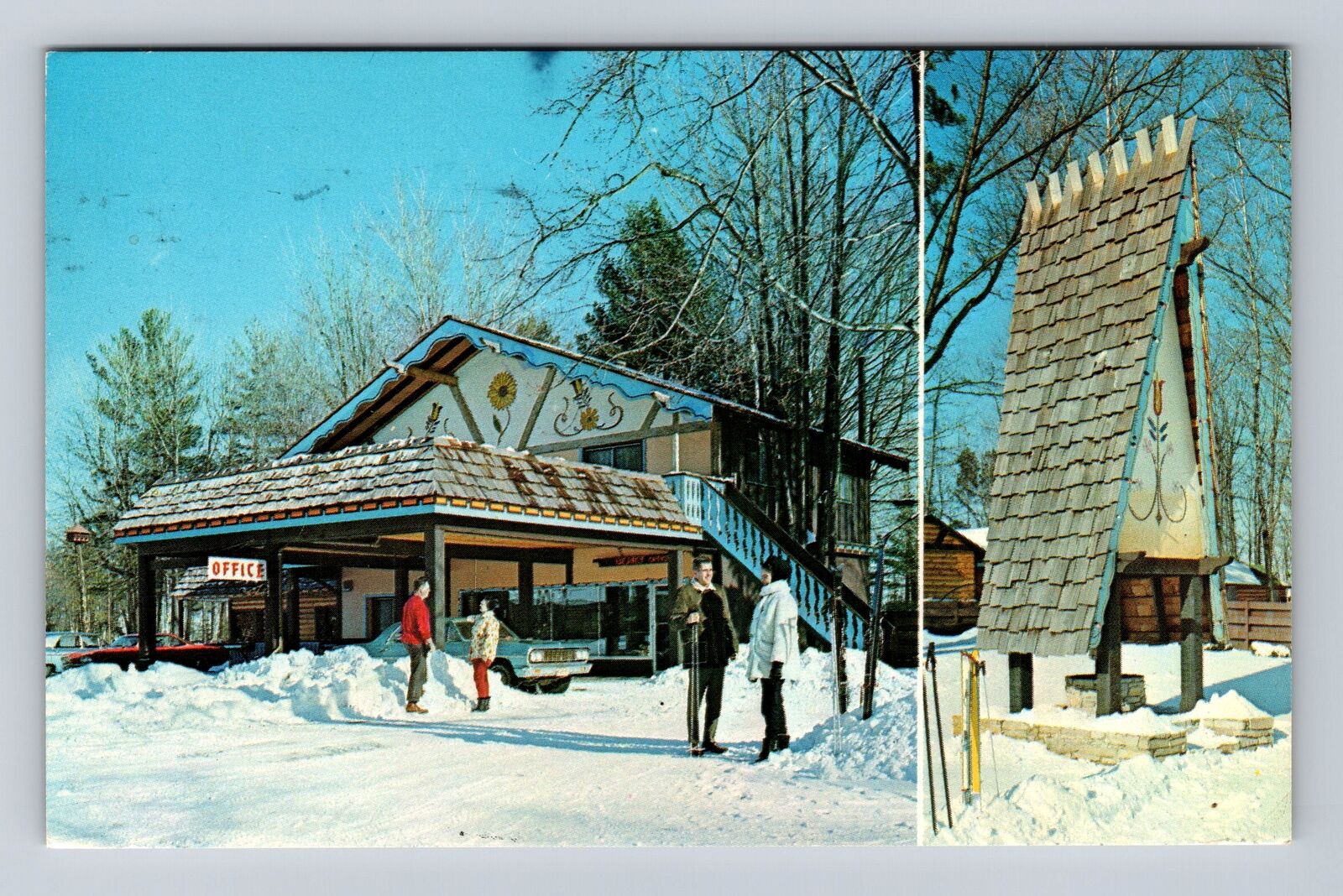 Cadillac MI-Michigan, Sun'n Snow Lodge, Advertising, Antique Vintage Postcard