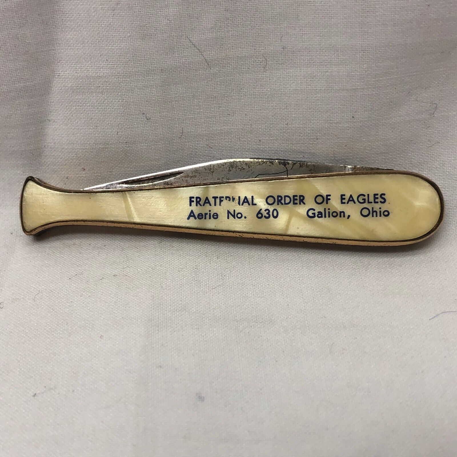 Vintage Pocket Knife Order of Eagles Galion Ohio Colonial Brand Made in USA
