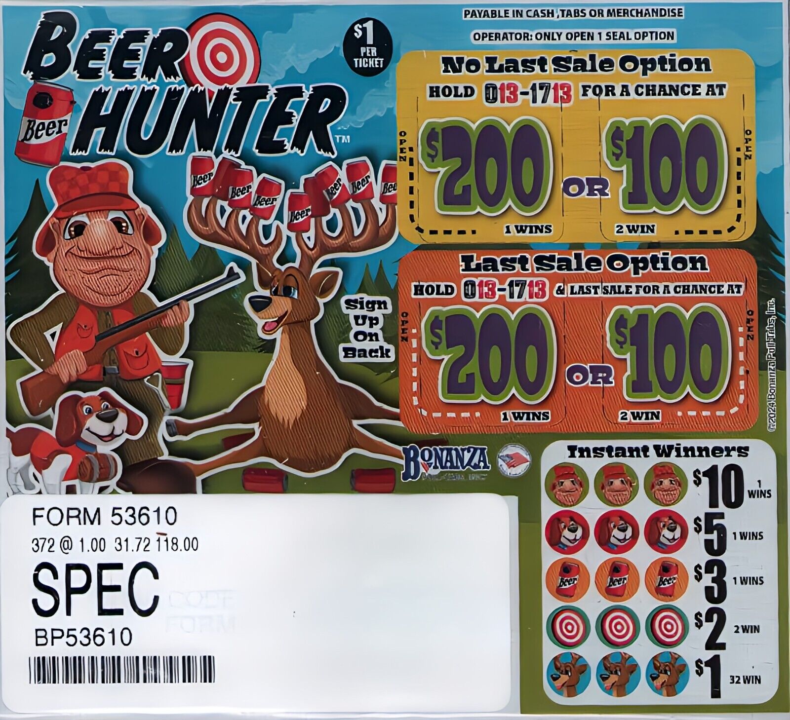 Hard Card Pull Tickets - 3 Pack Beer Hunter
