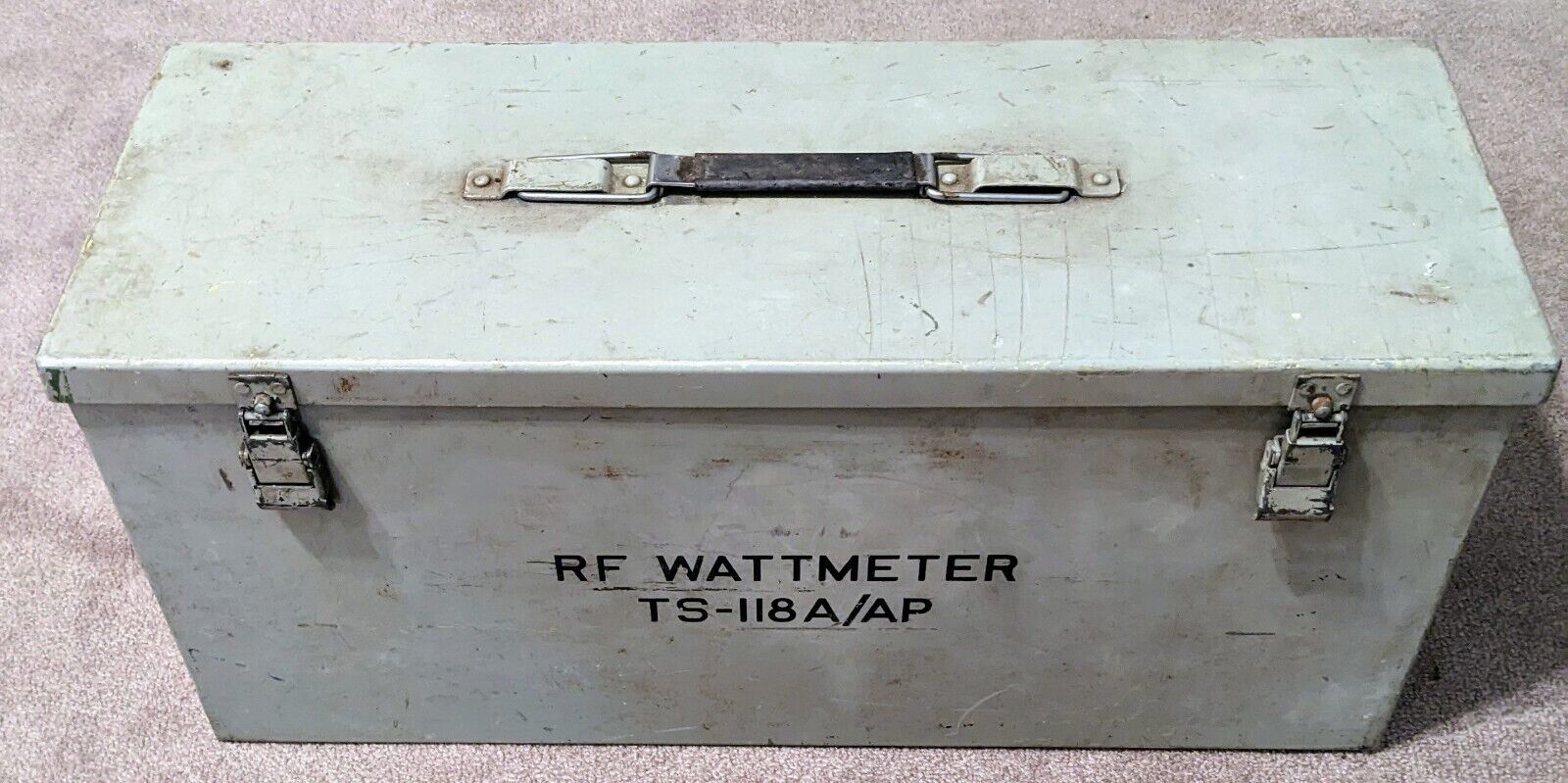 TS-118A/AP R.F. WATTMETER SIGNAL COAXIAL  U.S. ARMY CORPS WITH CASE & EXTRAS