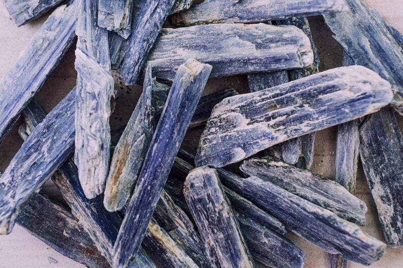 Kyanite Blades Rough Natural Blue Blade Crystals Wholesale Gemstone Specimen