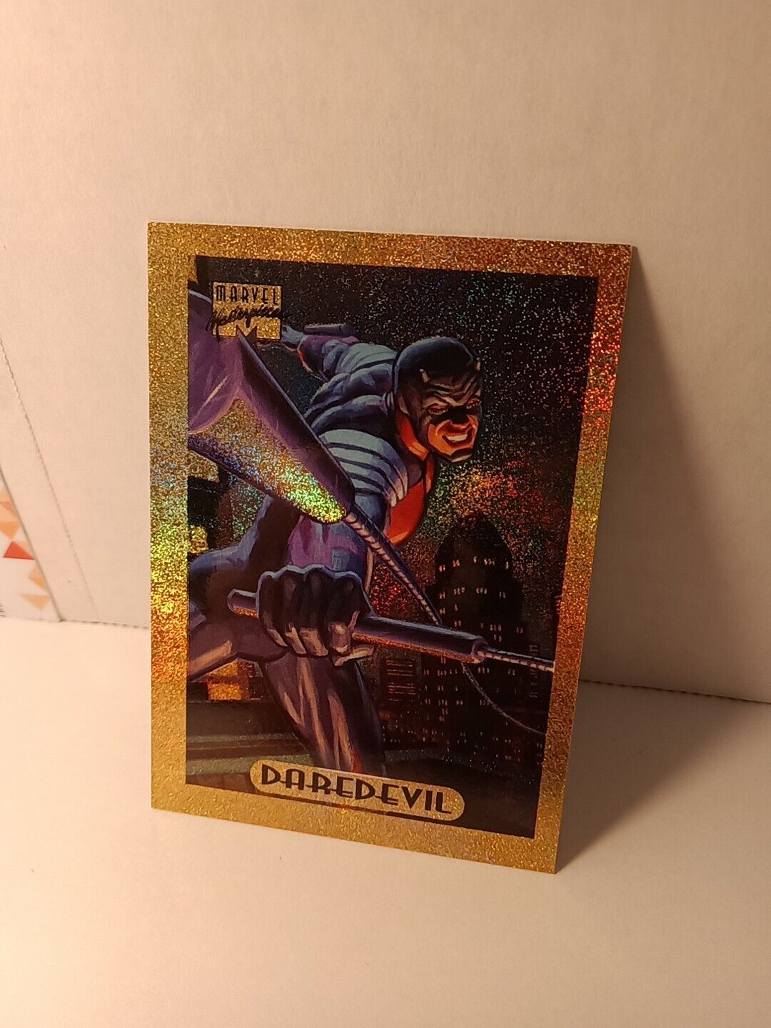 1994 Marvel Masterpieces Gold Holofoil Daredevil #3 Card