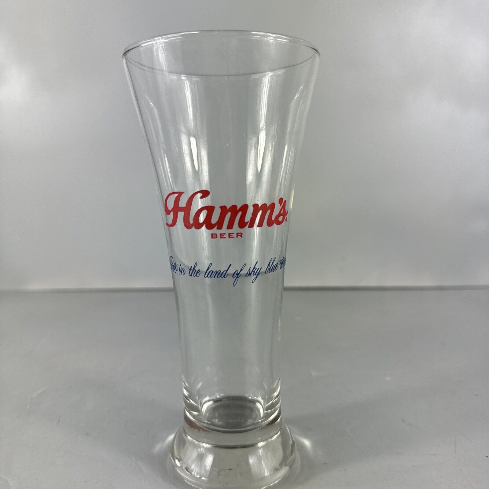 Vintage Hamm’s  Tall 16 Oz Beer Pilsner Glass