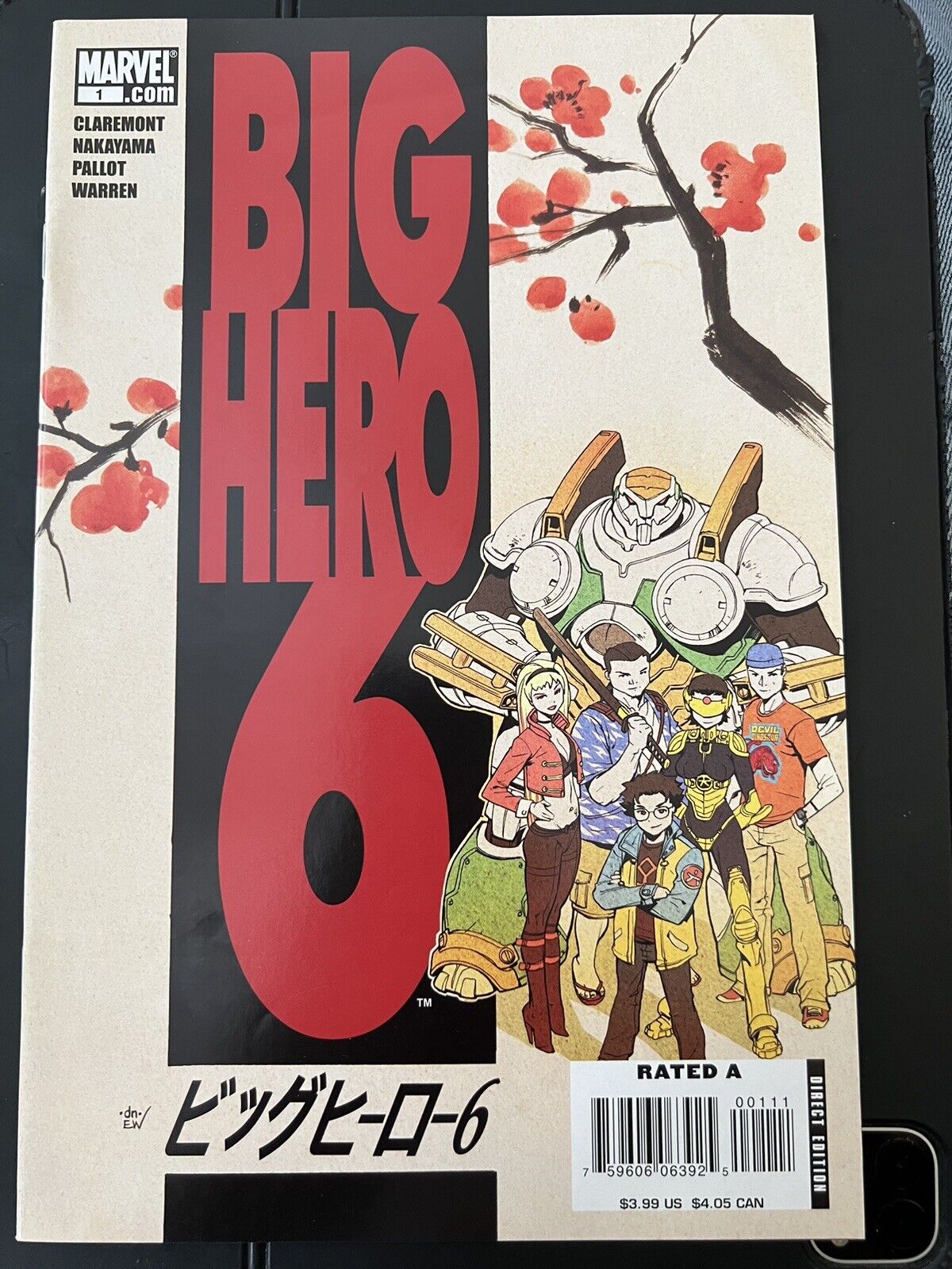 Big Hero 6 #1 NM+ 2008  Marvel Comics 1st Hiro & Team Series by Chris Claremont