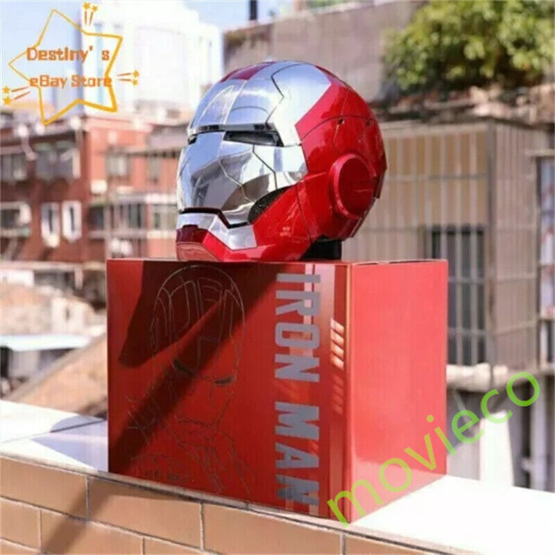 US AUTOKING Fast Ship English Voice-controlled Toy Iron ManMK5 Helmet Wearable 