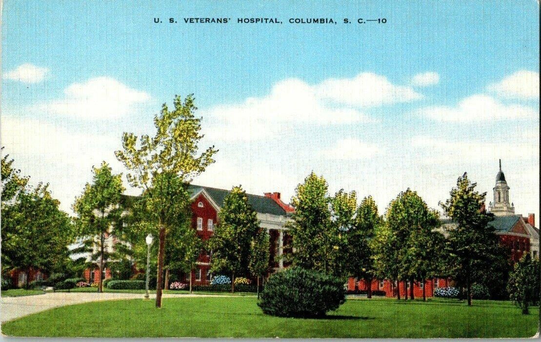 1940's. U.S. VETERANS HOSPITAL, COLUMBIA, SC POSTCARD SL11