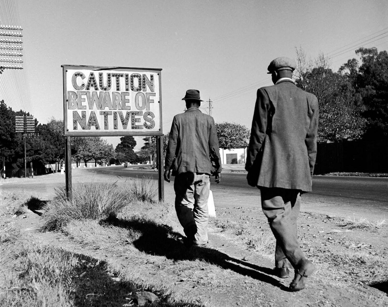 1956 Apartheid Life in SOUTH AFRICA Johannesburg Street Sign PHOTO  (212-D)