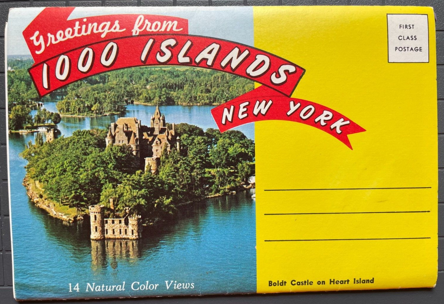 Vintage Souvenir Folder 1950-1960\'s Greetings from the 1,000 Islands, New York