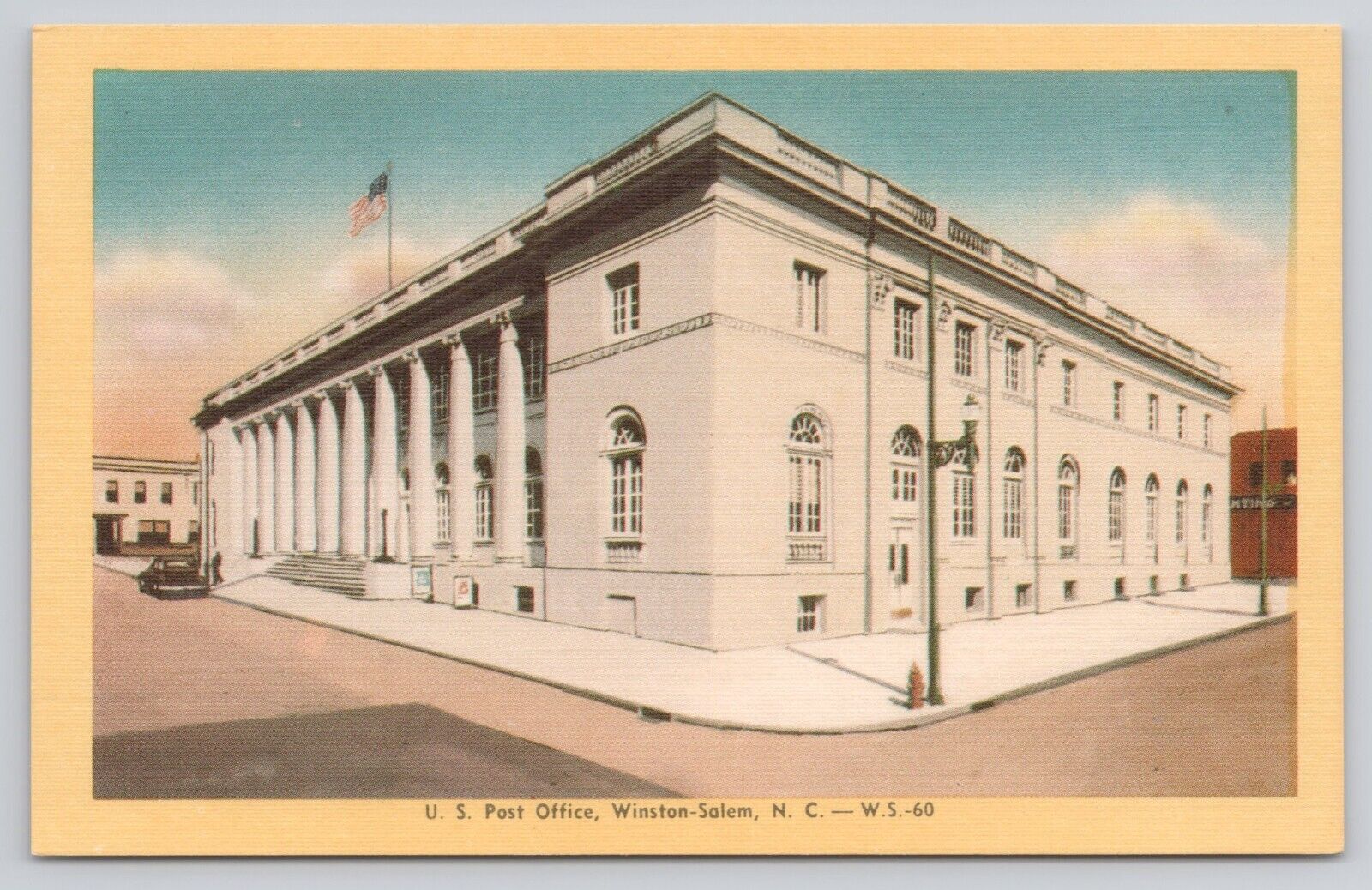 Winton Salem North Carolina NC US Post Office Postcard