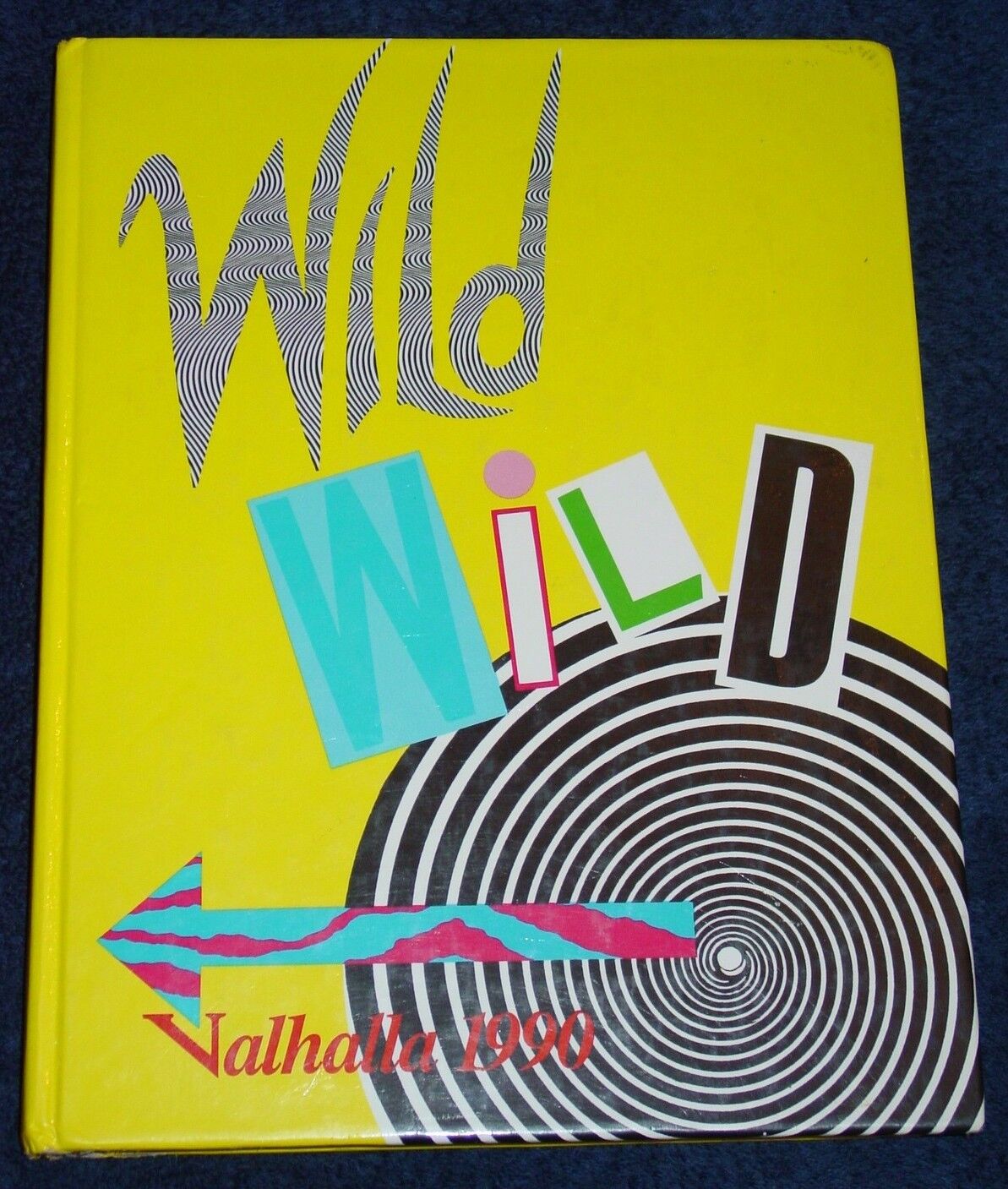 1990 JANESVILLE WI Parker HIGH SCHOOL Valhalla YEARBOOK/Annual Wild Wild West HS