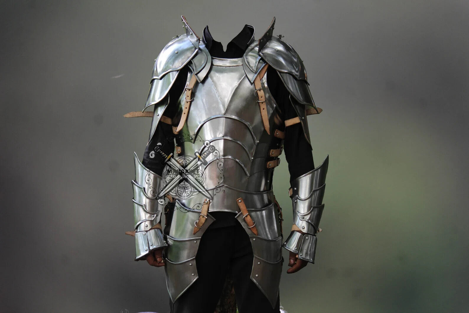 Medieval half body armor / Best wearable armor for him / Plates Fantasy Half Bod