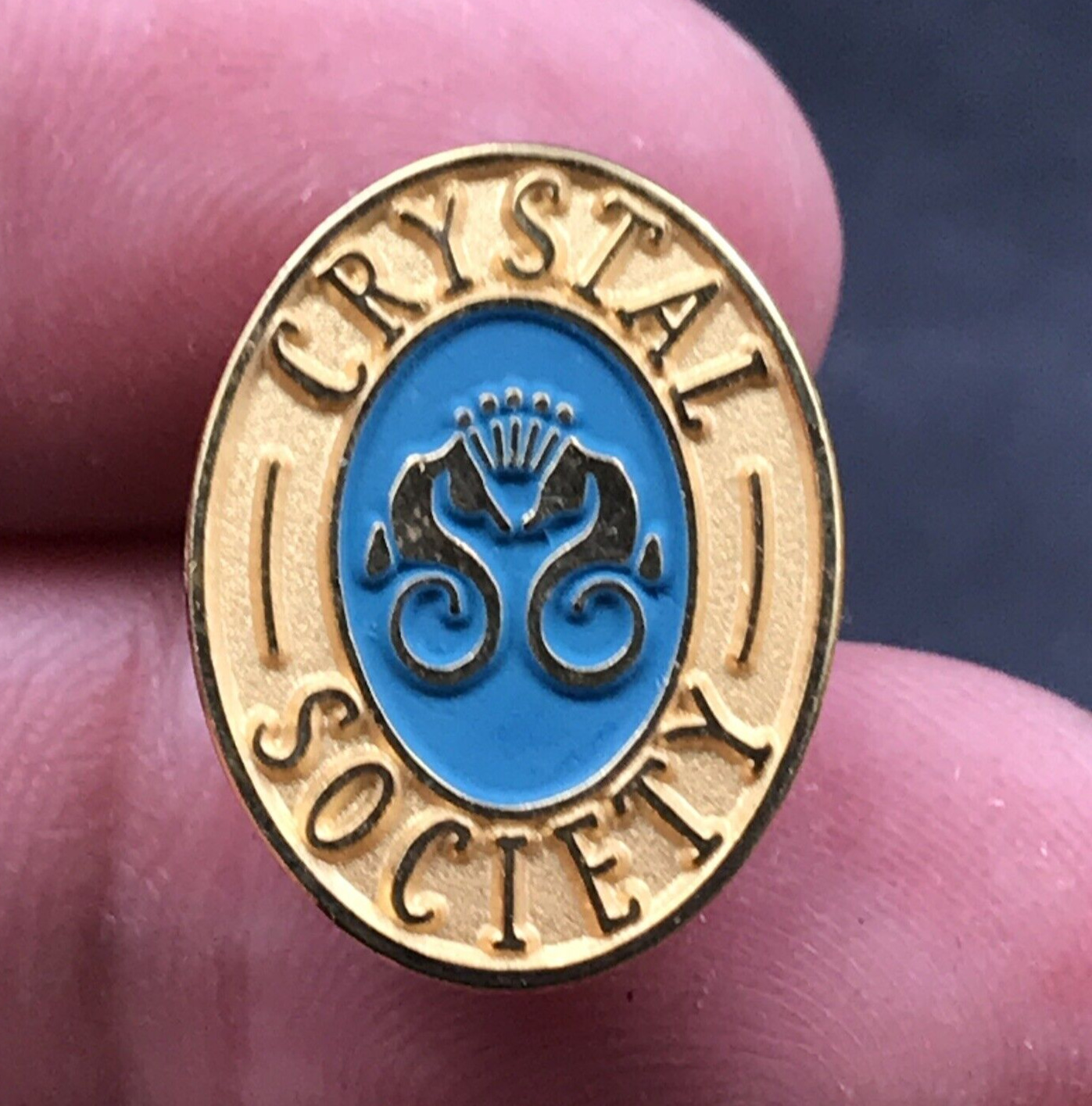 Vintage Crystal Society Lapel Pin Cruise Ship Loyalty Program 5/8