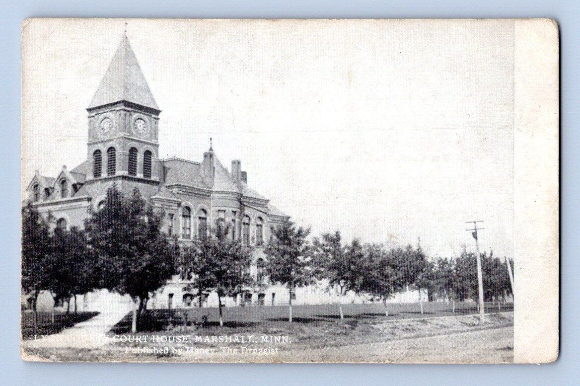 1908. COURT HOUSE. MARSHALL, MINN. POSTCARD II12