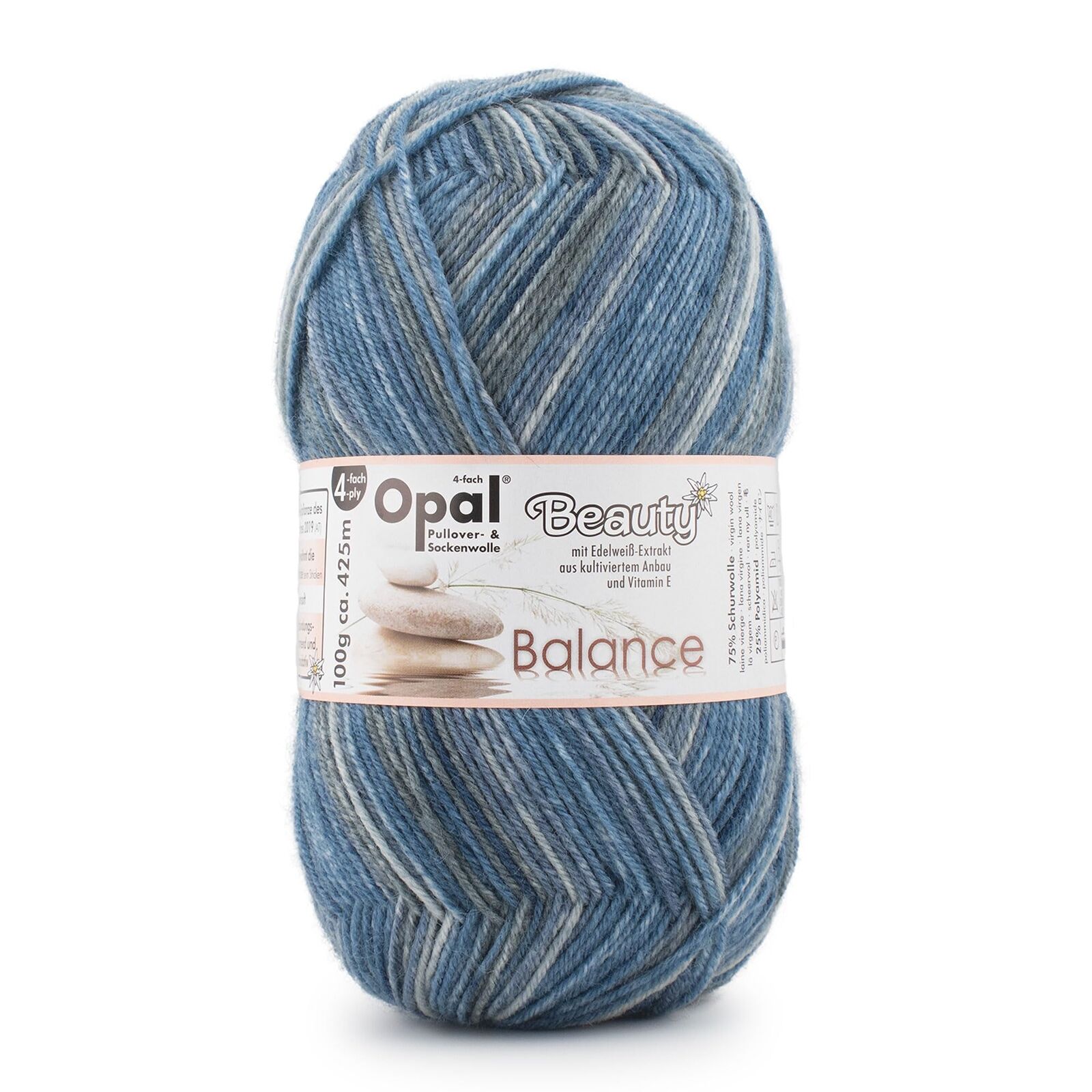Yarn Sock Yarn Opal Beauty4 4ply (4 strands twisted) Wool blend 11401.Scenery