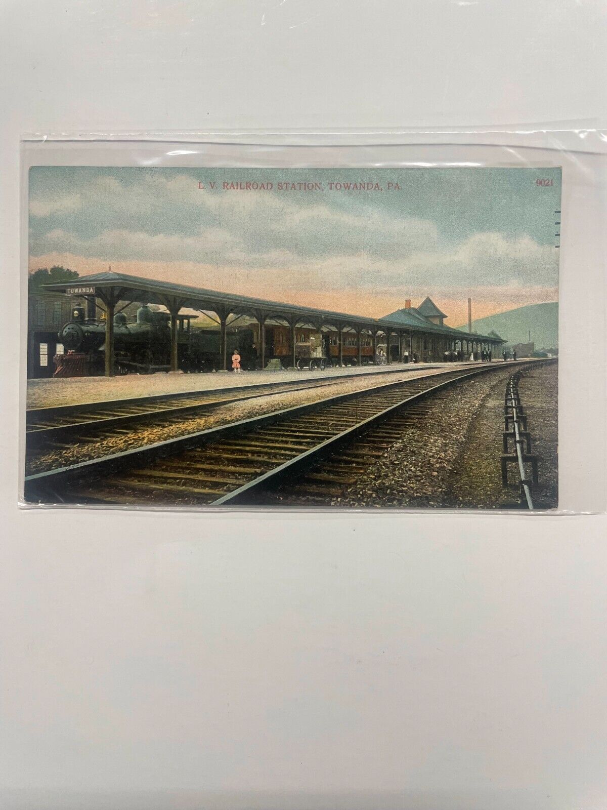1908 Postcard of LV Railroad Station Towanda PA