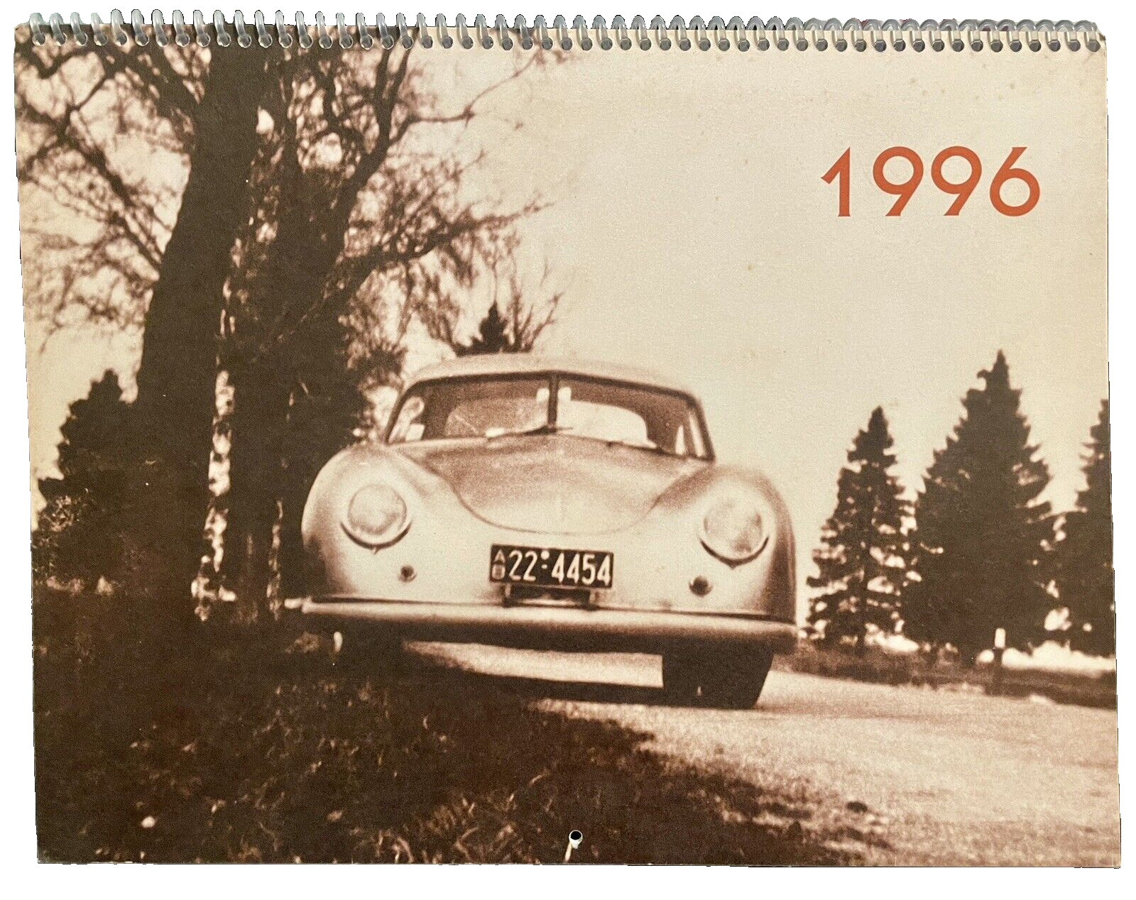 Porsche 12 Month Calendar (1996) Vintage, Full-Color, Three Fifty Six, Inc., USA