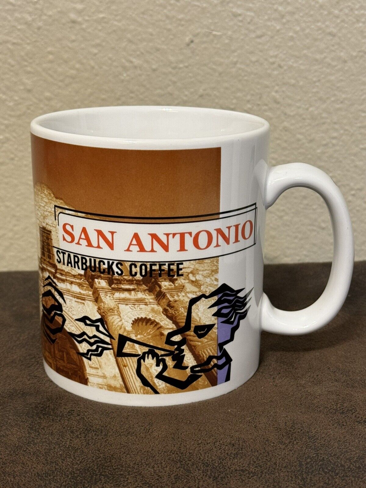 Vintage VTG RARE STARBUCKS 1999  San Antonio  Starbucks Coffee Cup 20oz - EUC