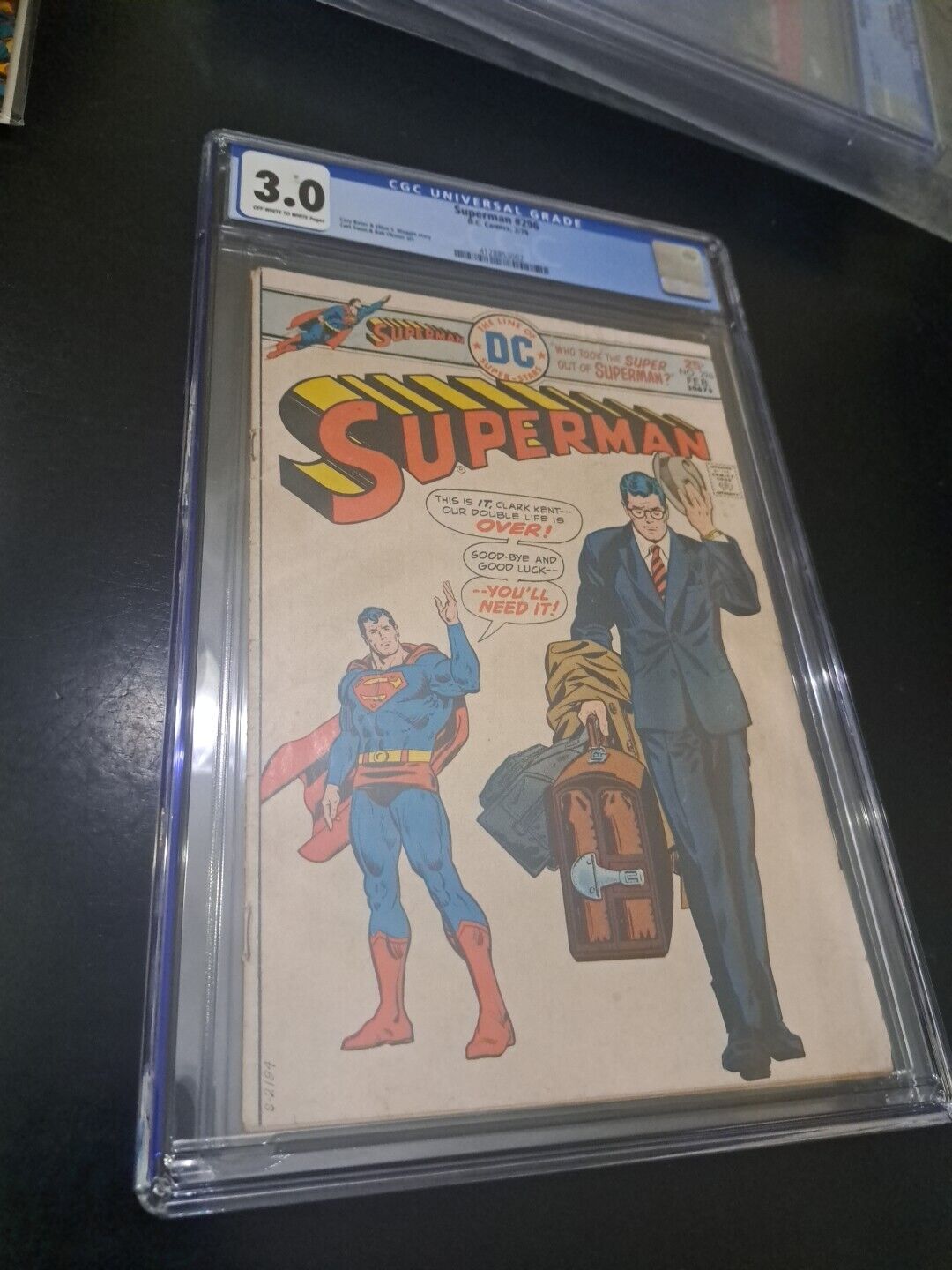Superman #296 CGC Graded 3.0 W To OW Pages Comic Book DC Comics