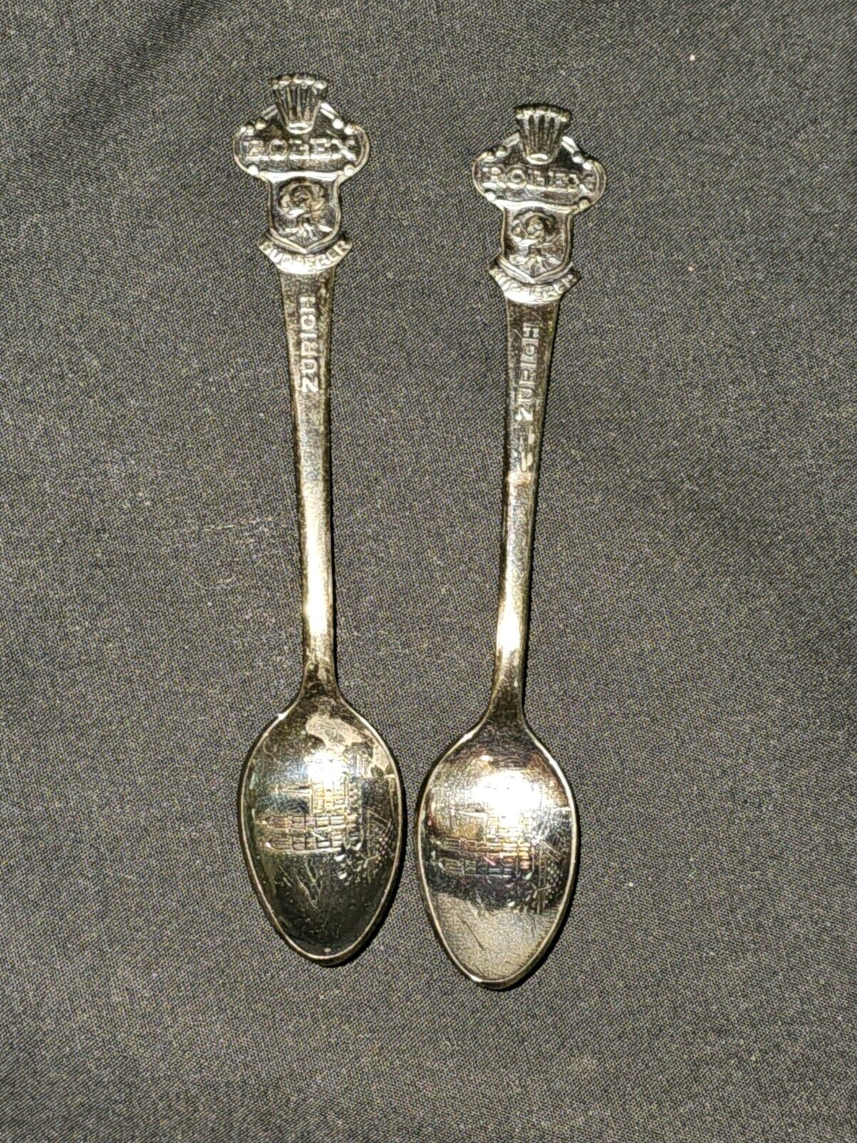 Vintage Zurich Rolex Collectors Spoons