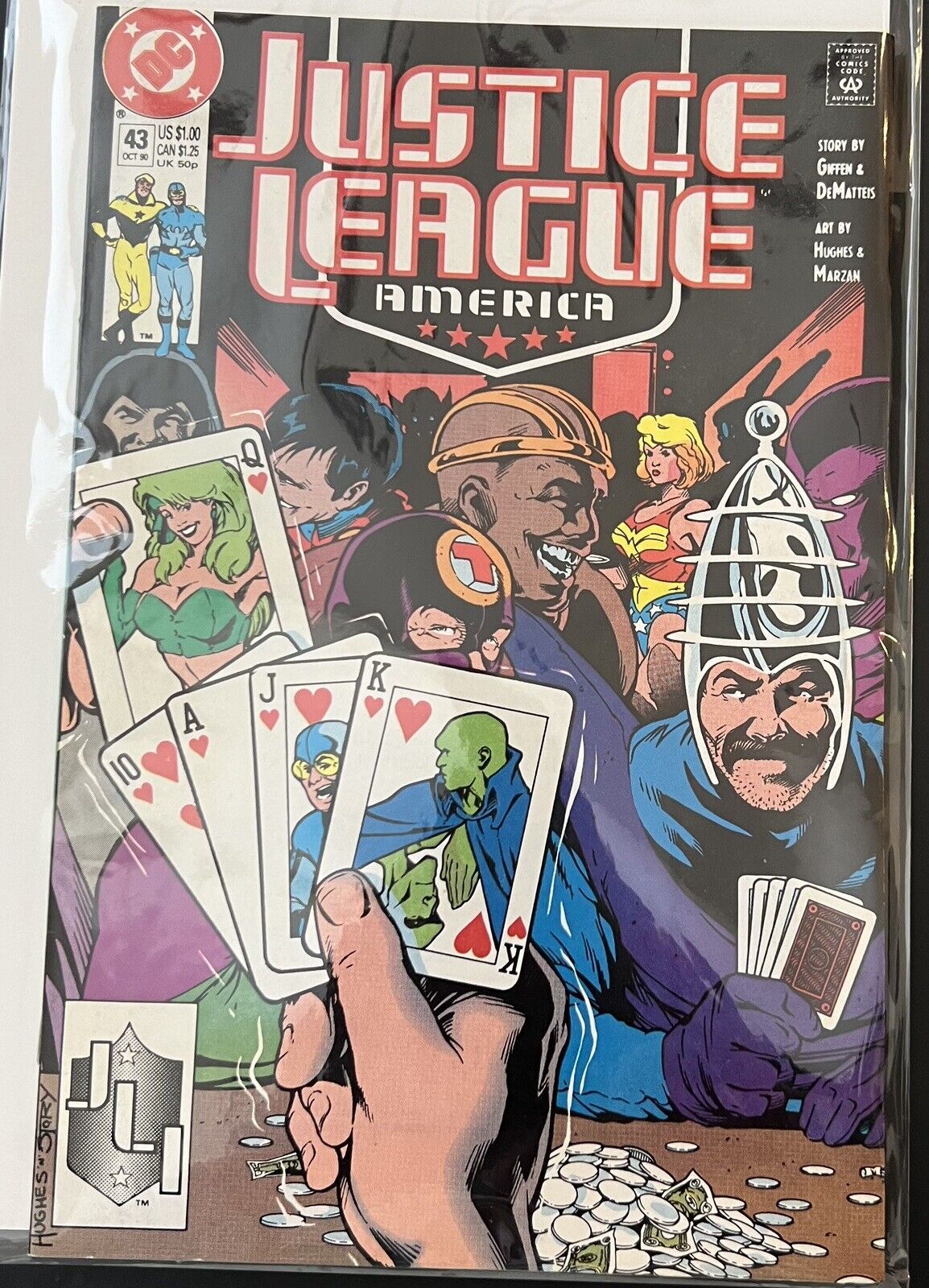 Justice League America #43 DC Comics 1990