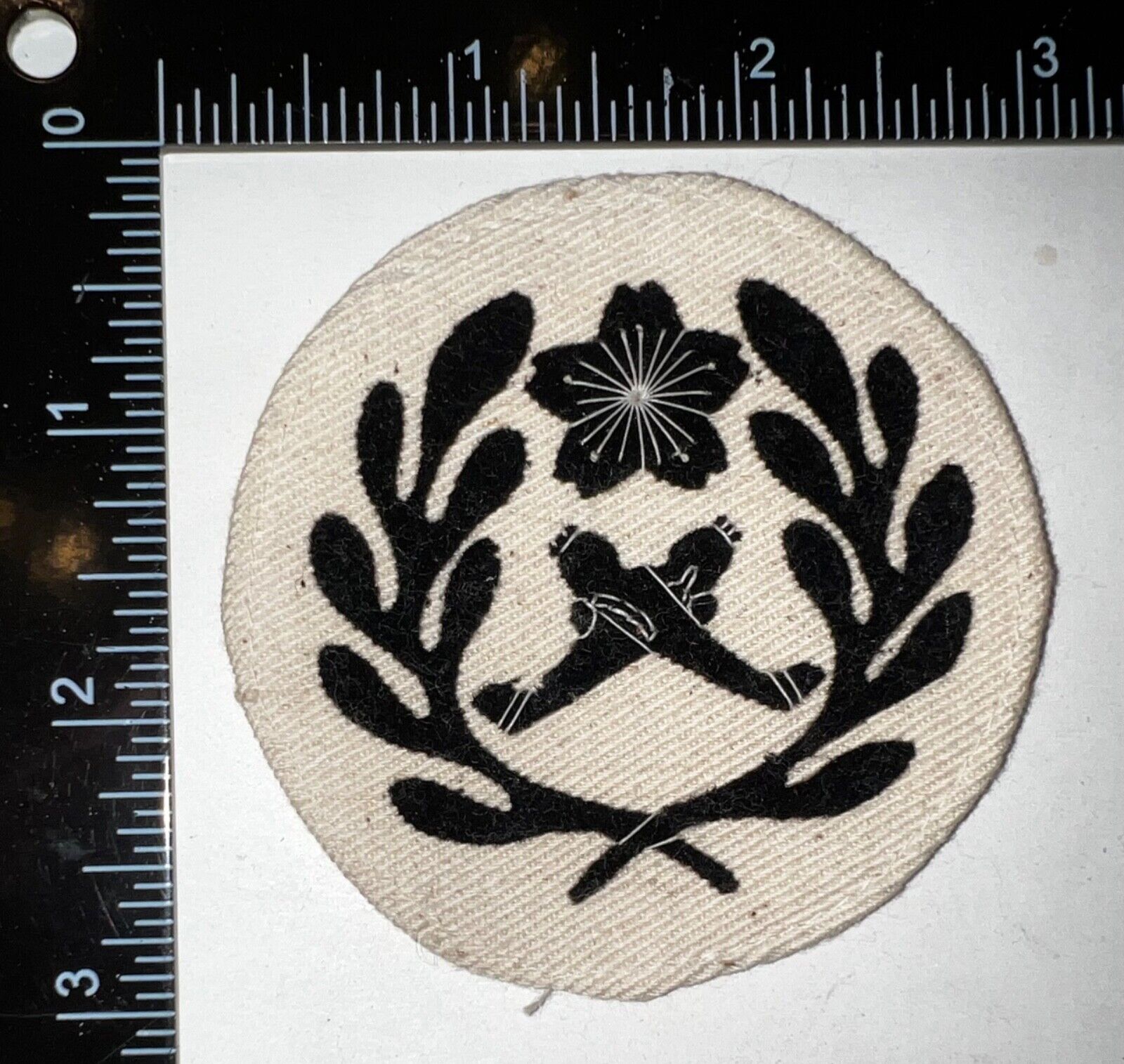 RARE WWII Japanese Navy 1st Class Seaman Air Maintenance Branch Round Rate Patch