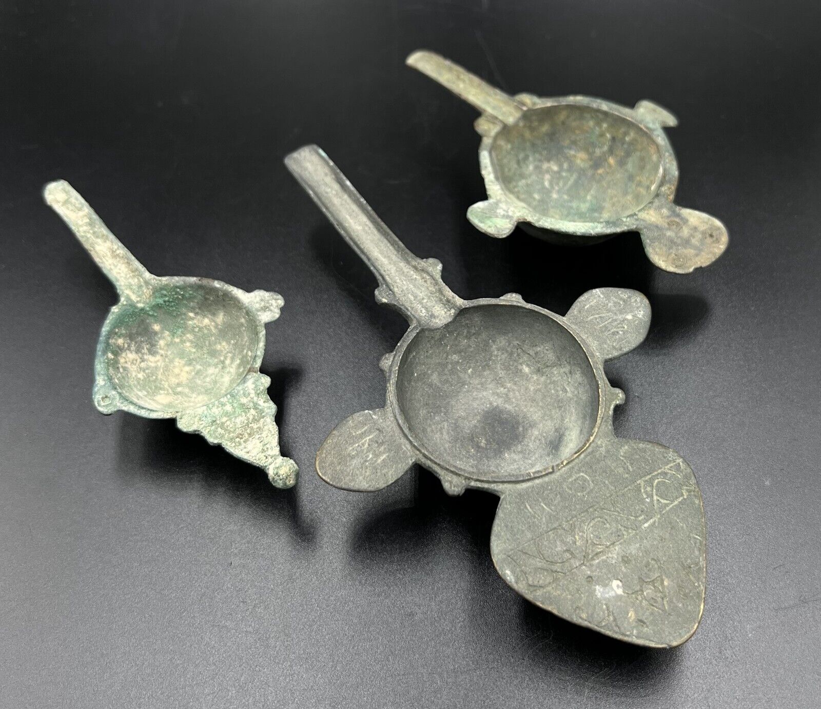 Antique Near Eastern Bactria Gandhara Sasanian Ancient Bronze Spoon Collectables