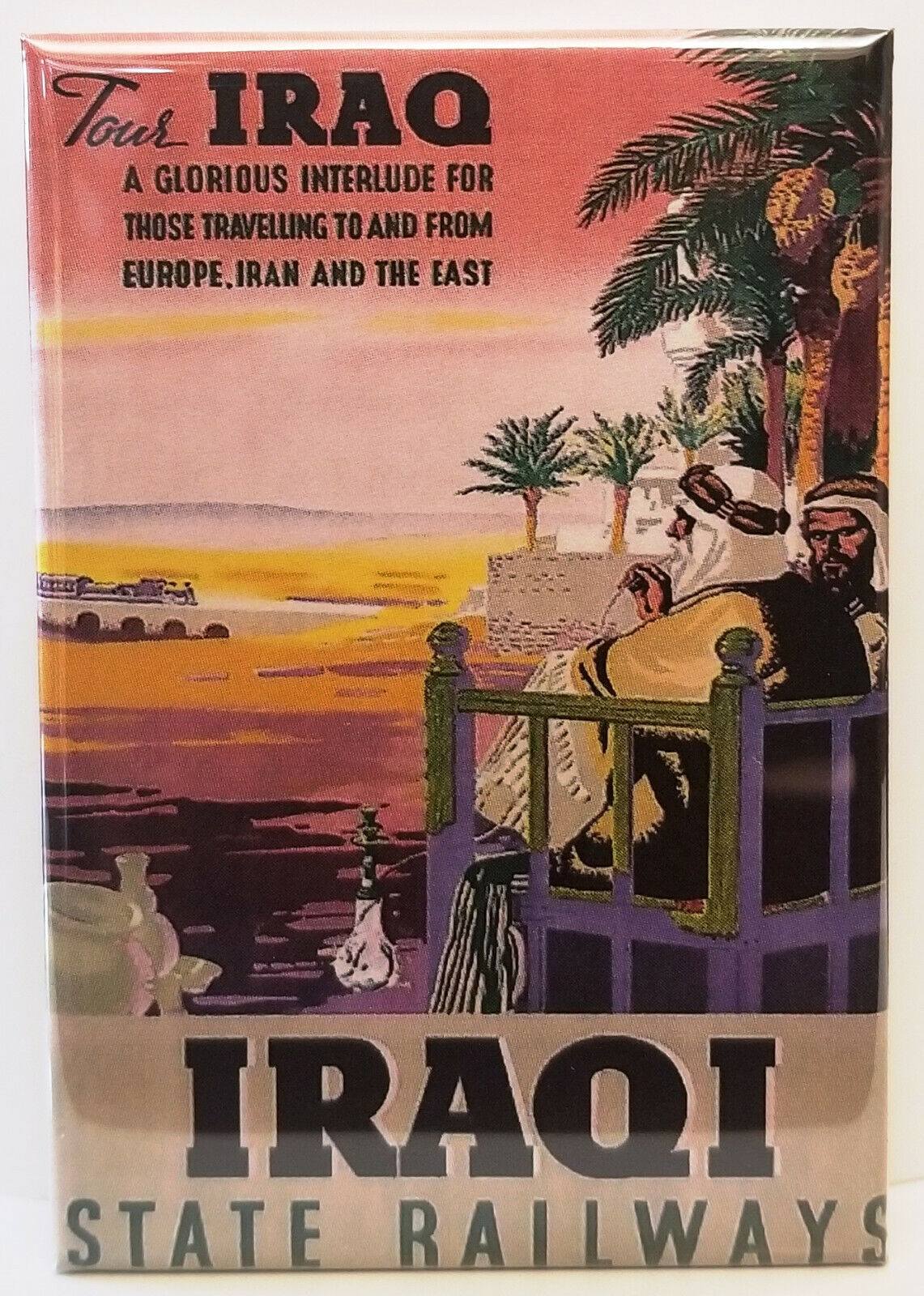 Iraq Travel Poster Magnet 2\