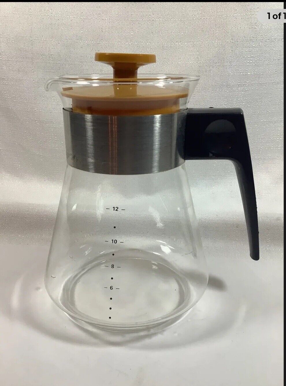 Vintage Norelco HD5135 12 Cup Replacement Coffee Pot Glass Carafe with Lid